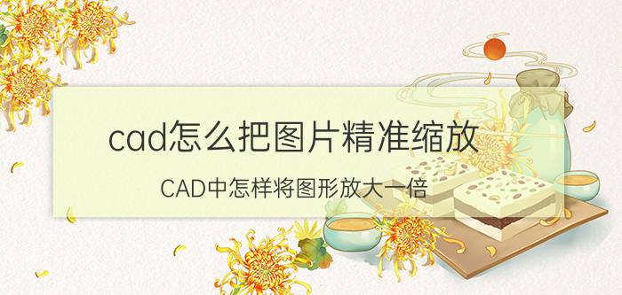 cad怎么把图片精准缩放 CAD中怎样将图形放大一倍？